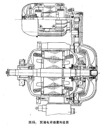 MD雙速電動(dòng)葫蘆電動(dòng)機(jī)結(jié)構(gòu)圖